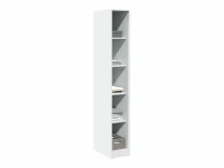 Clearance Armario de madera de ingeniería 30x50x200 cm ES171480 Blanco