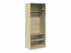 Armario de madera de ingeniería roble Sonoma 80x50x200 cm ES495032