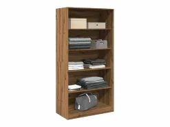 Hot Armario de madera de ingeniería roble artesanal 100x50x200 cm ES597962 Armario Abierto, Vestidor