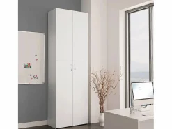 Discount Armario de oficina de 60 x 32 x 190 cm de madera de ingeniería Armario Oficina