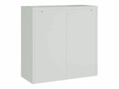 Armario de oficina con 2 puertas 90 cm Acero