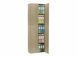 New Armario de oficina contrachapado color roble 60x32x190 cm ES865712 Armario Oficina