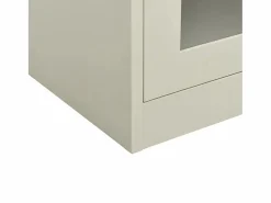 New vidaxl Armario de oficina de acero claro 90x40x90cm Gris