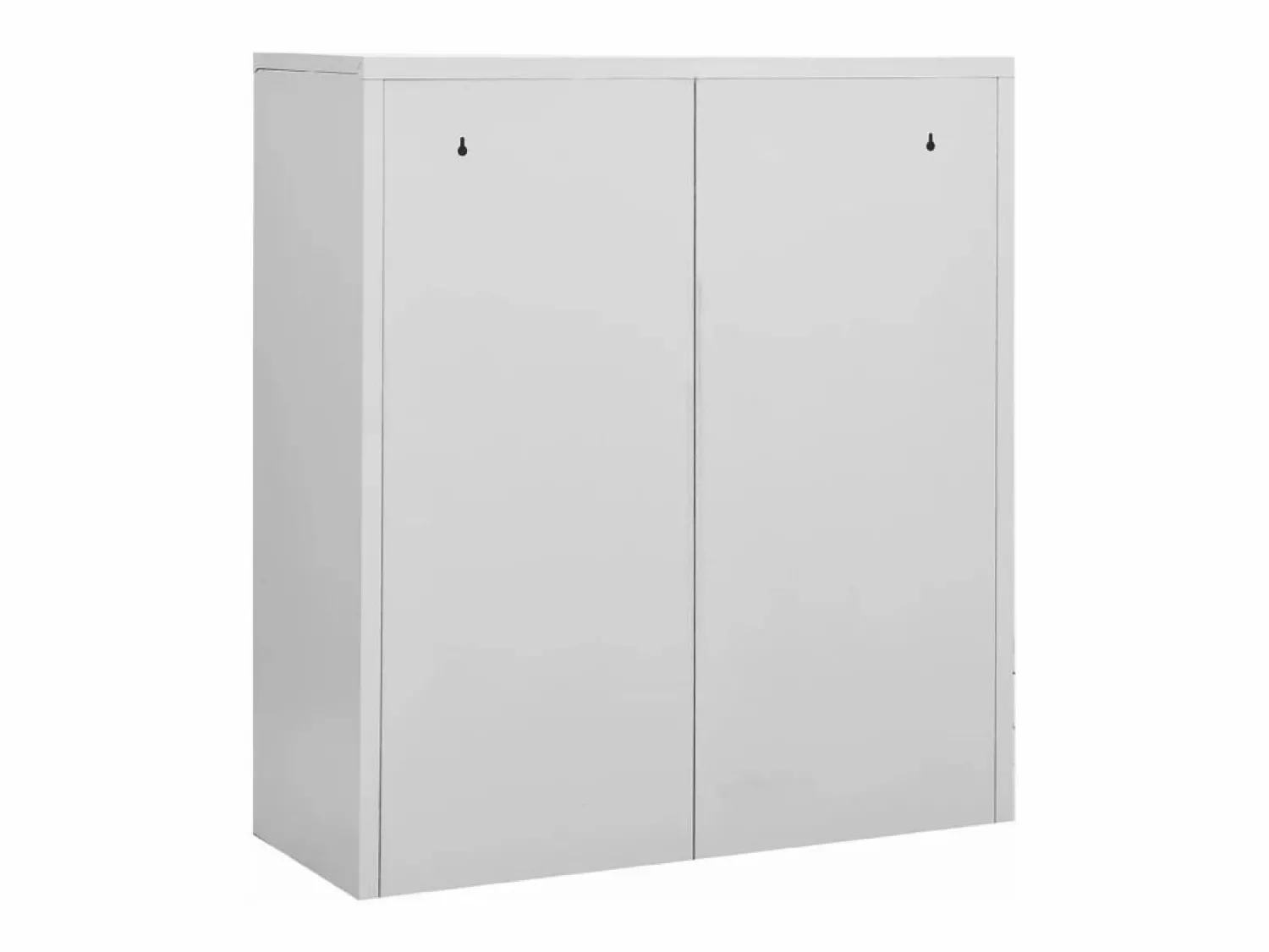 Armario de oficina de acero claro 90x40x102 cm ES438096 Gris