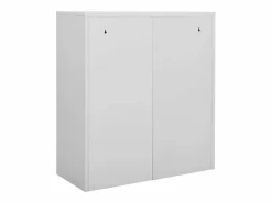 Outlet vidaxl Armario de oficina de acero claro 90x40x102 cm Gris