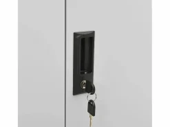Outlet vidaxl Armario de oficina de acero claro 90x40x102 cm Gris