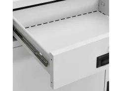 Outlet vidaxl Armario de oficina de acero claro 90x40x102 cm Gris