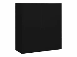 Outlet Armario de oficina de acero 90x40x102 cm ES825072 Negro