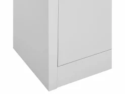 vidaxl Armario de oficina de acero claro 90x40x180 cm