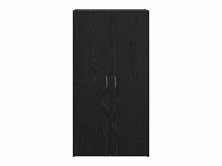 Armario de oficina de roble negro de 60 x 32 x 115 cm de madera de ingeniería