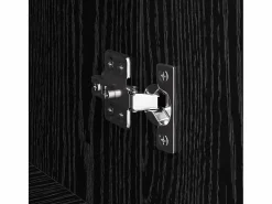 Armario de oficina de roble negro de 60 x 32 x 115 cm de madera de ingeniería