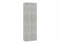 New Armario de oficina hormigón 60x32x190 cm Madera de ingeniería Armario Oficina