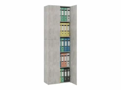 New Armario de oficina hormigón 60x32x190 cm Madera de ingeniería Armario Oficina