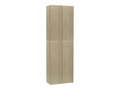 Armario de oficina roble Sonoma 60x32x190 cm Madera de ingeniería
