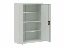 Armario de oficina 90x40x140 cm Acero Gris