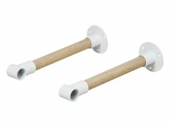 Clearance Armario de pared de madera y metal L100 cm ALMA Blanco