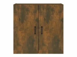 Armario de pared madera contrachapada roble ahumado 60x31x60 cm ES211943