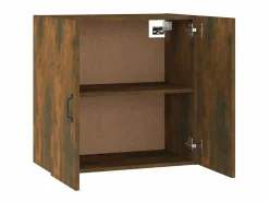 Armario de pared madera contrachapada roble ahumado 60x31x60 cm ES211943