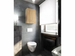 Best Armario de pared roble Sonoma 40x25x60cm - Mueble alto y columna para cuarto de baño Color natural oscuro