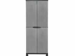 7H SEVEN HOUSE Armario de Resina Exterior con Escobero y 4 Baldas 171x68x39cm 7house