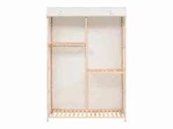 Armario de ropa de 3 niveles 110x40x170 cm ES650217