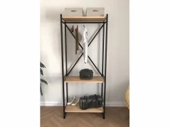 Armario De Ropa De Metalico Con Compartimentos Gran Capacidad 160X66X34 Safir Armario Abierto, Vestidor