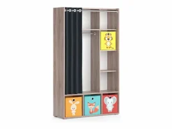 Outlet Armario de ropa para niños sonoma 105.8x38x178.1 luigi Muebles Niño