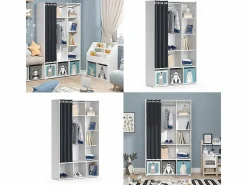 Online Vicco Armario de ropa para niños 105.8x38x178.1 luigi Blanco