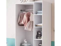 Vicco Armario de ropa para niños 100x50x200 elmo