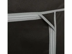 Clearance Armario de tela con cremallera negro 148x70x45 cm Mueble Perchero