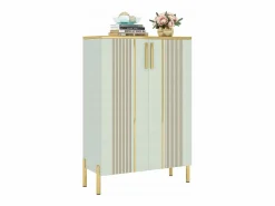 Clearance Armario de zapatos con 2 puertas, 70 x 35 x 100 cm, con 6 niveles y estantes ajustables, para 22 pares de zapatos Zapatero|Mueble De Almacenaje