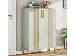 Clearance Armario de zapatos con 2 puertas, 70 x 35 x 100 cm, con 6 niveles y estantes ajustables, para 22 pares de zapatos Zapatero|Mueble De Almacenaje