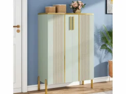 Clearance Armario de zapatos con 2 puertas, 70 x 35 x 100 cm, con 6 niveles y estantes ajustables, para 22 pares de zapatos Zapatero|Mueble De Almacenaje