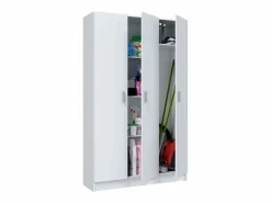 Armario escobero multiusos tres puertas cocina 109x180x37 cm