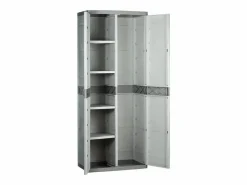 Online Armario escobero Titanium ext. 2 puertas , 4 estantes 70x176x41 cm Beige