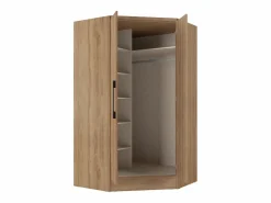 Clearance Vente-unique Armario esquinero de 2 puertas L101 cm color natural - AURALI Color natural claro