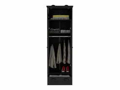 Hot Armario falkland en melamina con 2 puertas ,2 estantes , 1 barra para colgar ropa , 1 gabinete superior y 1 cajon , , 179 cm X 59.2 cm X 50 cm Armario