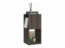 Clicnbuy Armario giratorio aglomerado y Sonoma 34,5x34,5x75,5 cm
