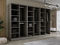 New Armario: Platino / Vidrio Antisol, 300 x 200 x 51 cm Gris