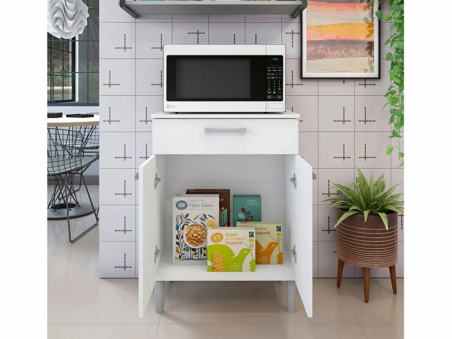 Sale Armario Hogar 2 Puertas - 1 Cajón 84X61X39 Aparador De Cocina