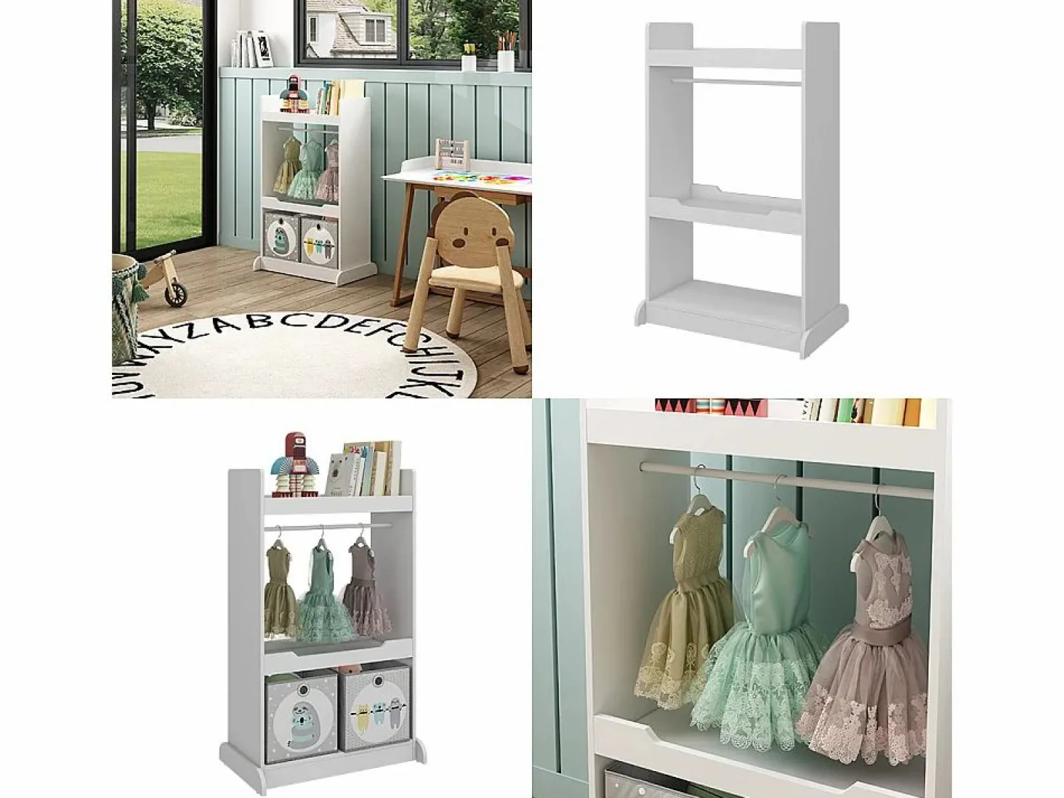 Online Vicco Armario infantil 67x38x110 conny Blanco