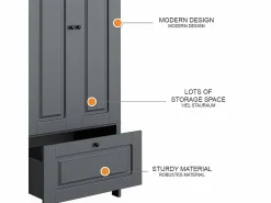 Discount Armario infantil 83.3x53.4x187 ajaton Muebles Niño