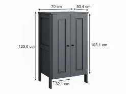 Vicco Armario infantil 70x53.4x120.6 ajaton