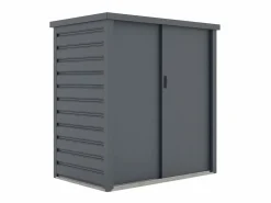 New Vente-unique Armario jardín acero galvanizado gris Medidas Ancho 120 x Prof. 80 x Alt. 131 cm - REIVAX Gris antracita