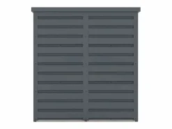 New Vente-unique Armario jardín acero galvanizado gris Medidas Ancho 120 x Prof. 80 x Alt. 131 cm - REIVAX Gris antracita