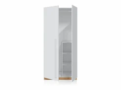 Clearance Armario juvenil Ambient - Roble Nodi y Blanco Artik Armario