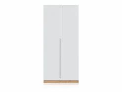 Clearance Armario juvenil Ambient - Roble Nodi y Blanco Artik Armario