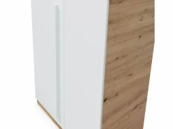 Clearance Armario juvenil Ambient - Roble Nodi y Blanco Artik Armario