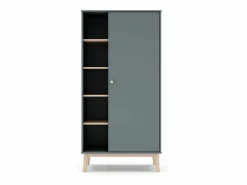 Discount duehome Armario juvenil Misty Breeze Verde Salvia - Oak Soft Gris