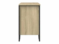 vidaxl Armario lavabo baño madera ingeniería roble Sonoma 60x35x60 cm Marru00f3n